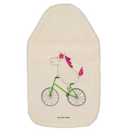 Mr. & Mrs. Panda Hot Water Bottle Unicorn Cyclist Gift, Children's Hot Water Bottle, Unicorns Luxury Problem, Hot Water Bottle with Cover, Confetti, Grief,