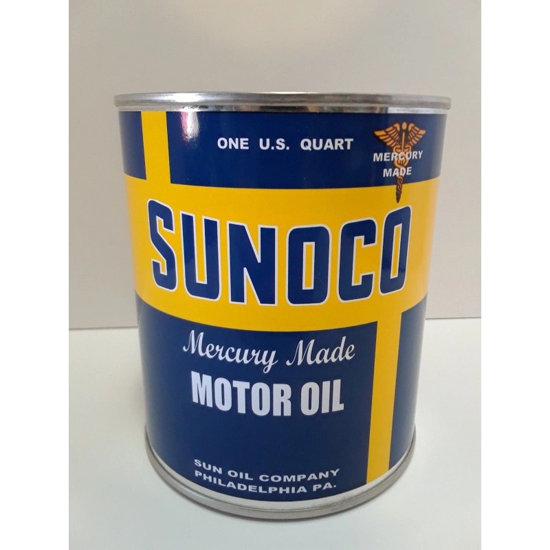 Sunoco Antique Sunoco Motor Oil Can 1 qt. - (
