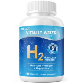 Hydrogen Tablets for Drinking Water, H2 Supplement with Magnesium for Energy, Cognitive Function & Mental Clarity, Non GMO,Hydrogen Tablets 90 Servings