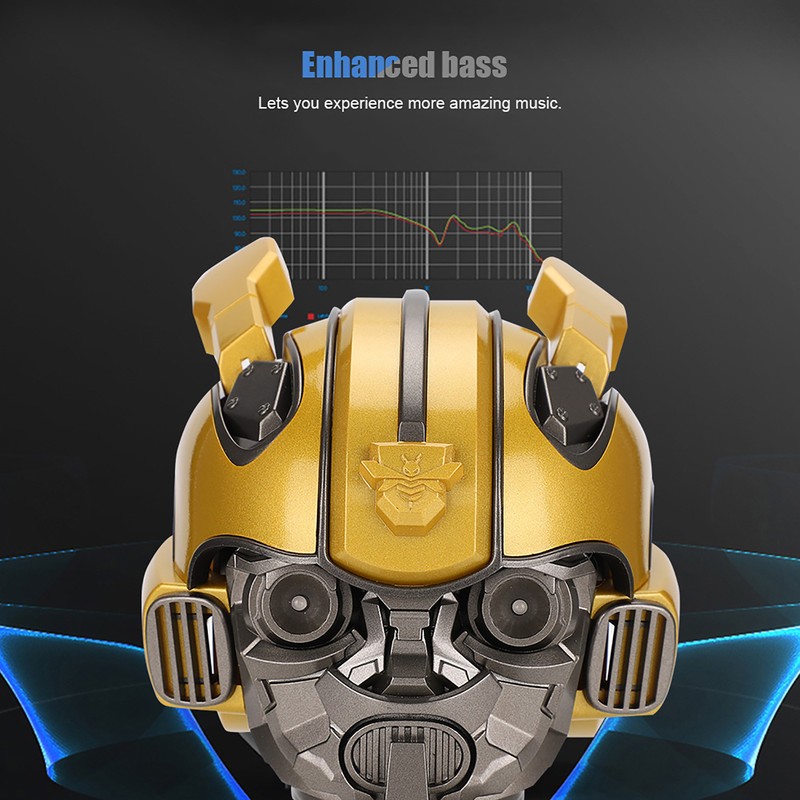 For Bumblebee Cartoon Design Wireless Bluetooth Speaker with TF Slot