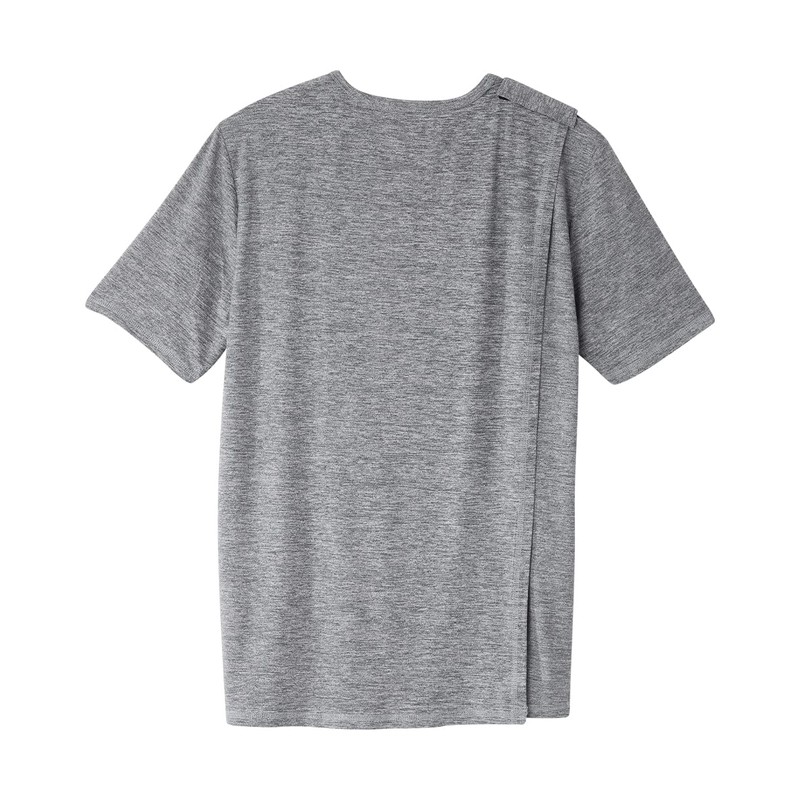 Men’s Open-Back Adaptive Active T-Shirt - Heather Grey MED