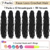 Faux Locs Crochet Hair Soft Locs 26 Inch 7 Packs