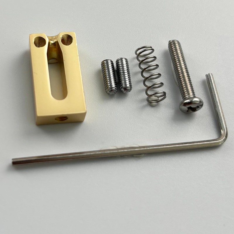 OVSAL Gold Guitar Bridge Saddles 10.5mm Tremolo Bridge Saddles for