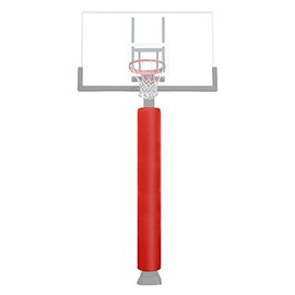 VANCL Heavy Duty Pole Padding Outdoor Round Basketball 3-4 Inch Pole Pad Wrap Around - Waterproof Durable Basketball Pole Pads for Player Protection for Training Red Pole Pad (2" Thick Foam,72" Tall)