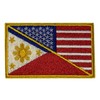 USA Flag & Philippine Flag Military Tactical Embroidered Patch