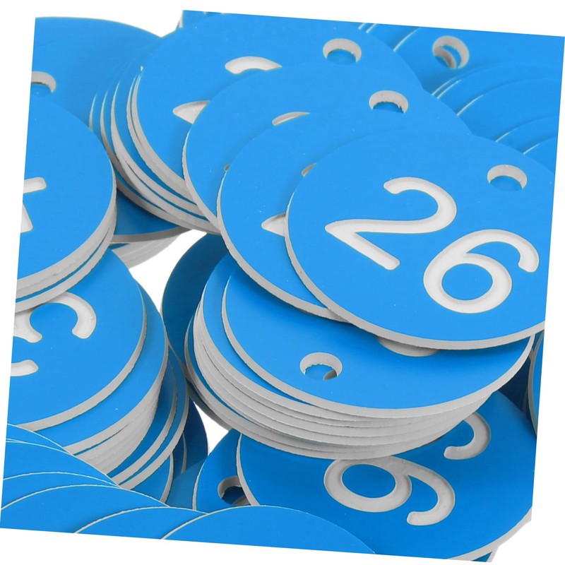SEWACC 30pcs Plastic Number Tags Metal Tag Numbers Numbered Locker
