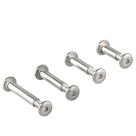 SHUNCHG 10pcs Furniture Connecting Screws M4x20mm Cabinet Connector Bolts,Hex Drive Socket Cap Bolts Barrel Nuts Sleeves Cupboard Joining Fixing Bolt for Frames Wood Boards