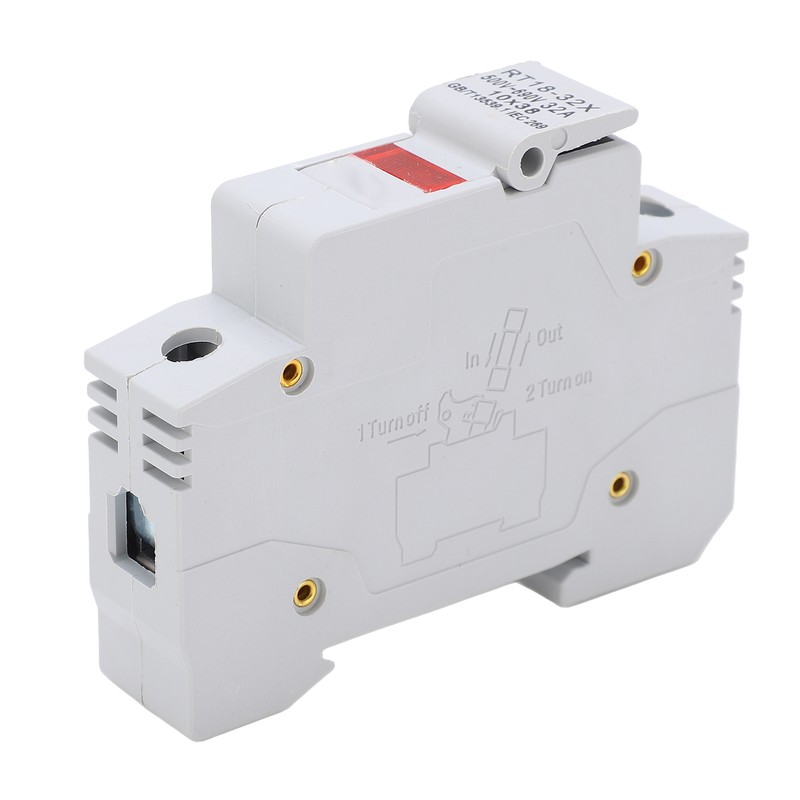 RT18‑32X Miniature Rail Mounted Fuse Holder Base with LED Indicator