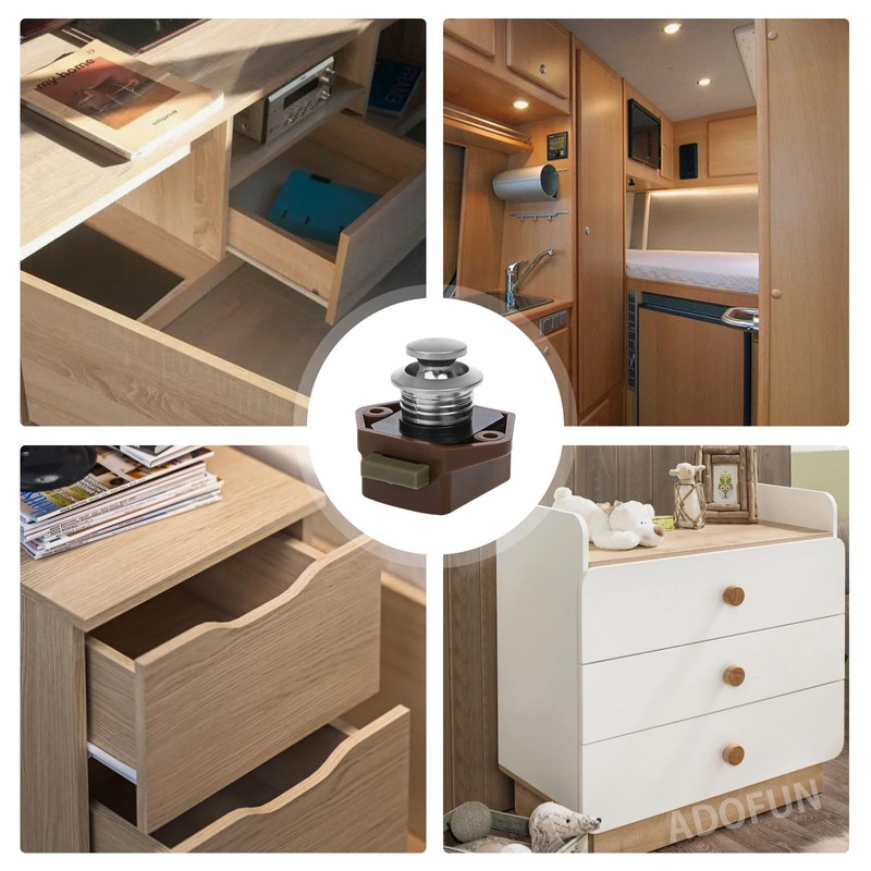 Push Button Lock Drawer Lock Cabinet Lock Drawer Latch Cabinet