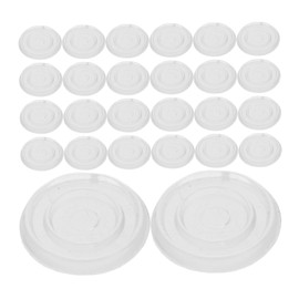 SHINEOFI 100pcs Multi Function Furniture Cups Non Slip PVC Floor Protectors for Chairs Couches Easy Install Cushion Pads for Laminate Surfaces