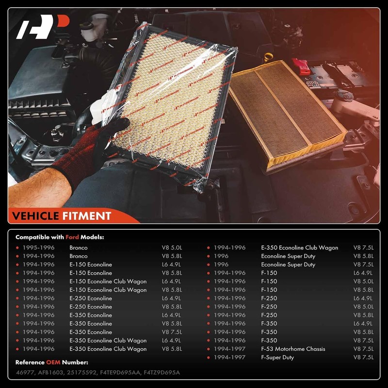 A-Premium Juego de 2 Filtros de Aire de Motor