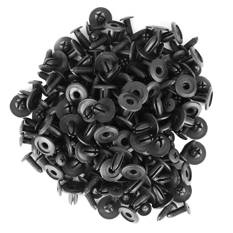 100 Piezas Clips de Sujeción para Coche,6mm de Clips de