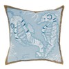 SARO LIFESTYLE Tidal Treasures Seahorse Down Filled Throw Pillow