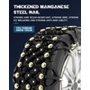 Nemtor Upgraded Snow Chains For Car,2 Pack Adjustable Universal Emergency