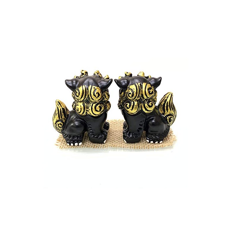 Okinawa Souvenir Lion Head Figurine Mini Pair for Entrance Rakuten