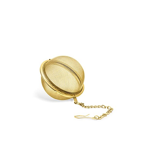 Pinky Up Small Ball in Gold Tea Infusers
