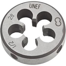 Aceteel 1/2"-28 UNEF HSS Tap And Die Set, 1/2 x 28 UNEF Machine Thread Tap And Round Thread Die Right Hand