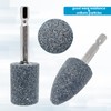 4pcs 1/4Inch Shank Rotary Grinding Stone Bits,Mounted Points Abrasive Stone