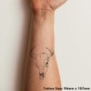 'Cow Skull' Temporary Tattoo - Water Resistant, Skin-Safe, Non-Toxic Transfer