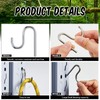 Blulu 10 Pcs 2'' Long Shed Hooks for Hanging Heavy