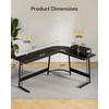 CubiCubi L Shaped Gaming Desk Computer Office Desk, 59 inch