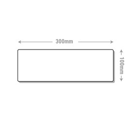 V Safety Fire Alarm Horn - Landscape 300 x 100 mm - 2mm Rigid Plastic Safety Sign