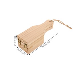 Mikinona Banana Press with Handle Manual Tostones Maker for Potatoes Plantains Kitchen Tool for Easy Tostonera Preparation Wood Design for Home Cooking