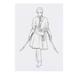 'Warrior Woman' Temporary Tattoo - Water Resistant, Skin-Safe, Non-Toxic Transfer (TO00074807)