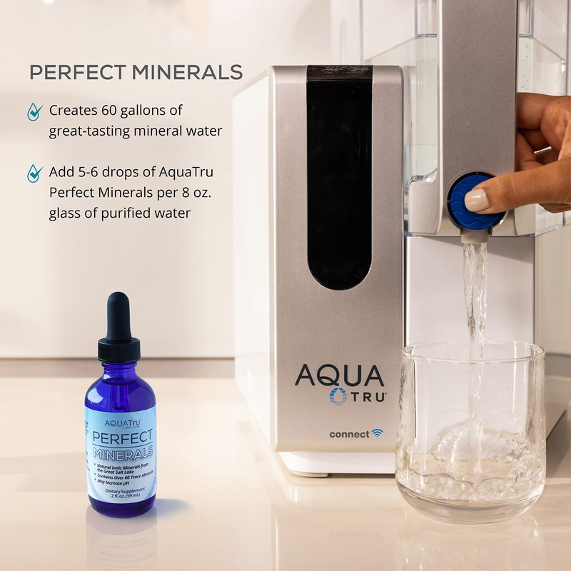 AquaTru Perfect Minerals – Mineral Drops for Water – Enrich