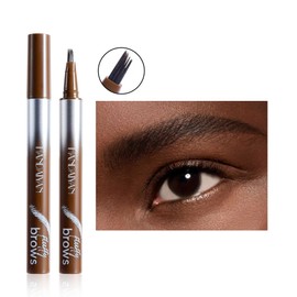 Magic Liquid Eyebrow Pen & Brow-Fection Angled Brush Eyebrow Pencil – Waterproof, Long-Lasting for Natural-Looking Full Brows (# 05)