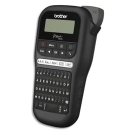 Brother PT-H110 Portable and Playful Compact Labeling Machine Ideal for Office Use | Comes with 1 x 12mm Black/White Tze Tape