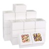 Moretoes Moretoes 120pcs White Bakery Boxes, 4x4x2.5 Inch Cookie Boxes