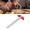 T Square Ruler 8in Drawing Metal Woodworking Layout Measuring Scriber