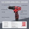 COMOWARE 12V Power Cordless Drill Home Tool Kit, Tool Drill