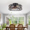 MeZeYo Farmhouse Ceiling Fans with Lights Remote Control,6 Speed Reversible