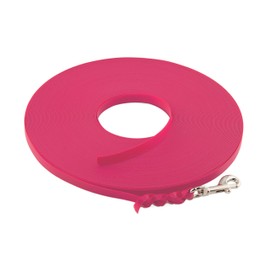 LENNIE Ultralight BioThane Recall Lead for Dogs up to 5 kg, 8 m Long, Neon Pink, Braided, 9 mm