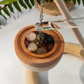 Chuanghe&LP Essential Oil Diffuser, Wood Base, Upgraded Aromatherapy Diffuser, Suitable for Home Office Bedroom (Hanging Aromatherapy +Himalayan Salt)