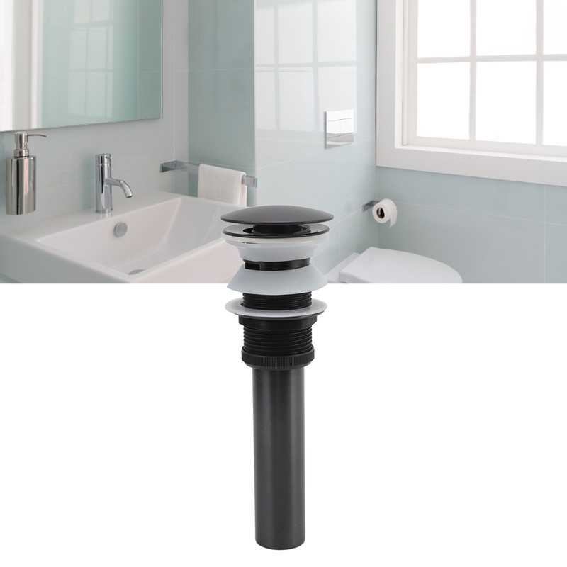 Bathroom Basin Sink Popping Up Drainer Lavatory Odor Resistant Sink