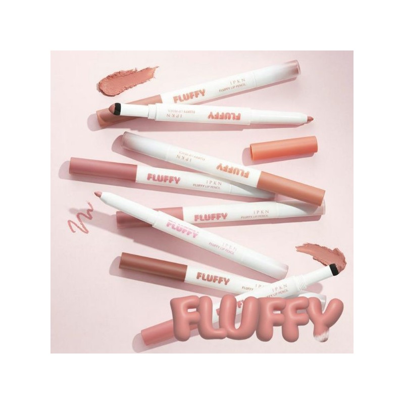 IPKN Fluffy Lip Pencil 1.3g, Color:01 Meaning Peach
