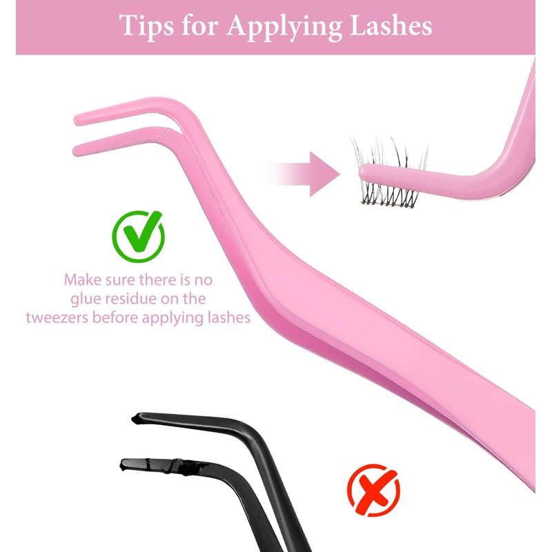 Pack of 2 Eyelash Curlers for Lashes, Eyelash Tweezers with