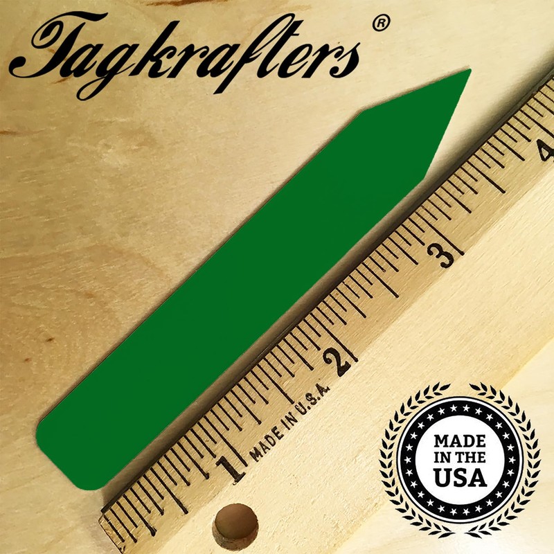 TAGKRAFTERS 4" x 5/8" Dark Green Premium Pot Stakes -