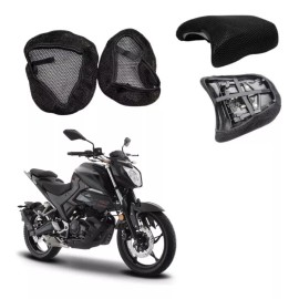 BIKER BOOST Funda Malla Mesh Para 250z Negra Italika Cubre Asiento