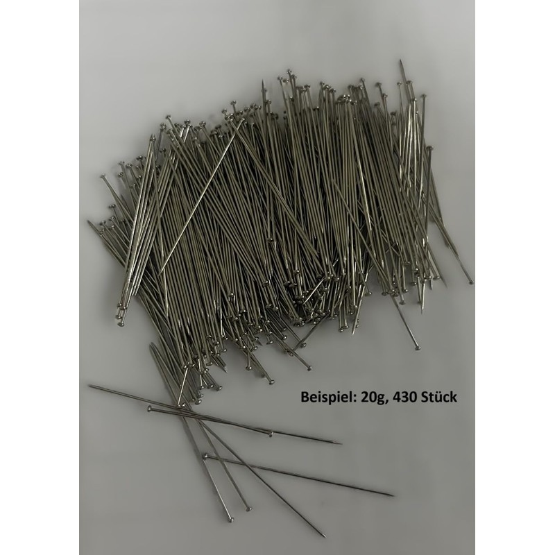 100g Ultra Fine Pins 0.5mm x 35mm with Plastic Case