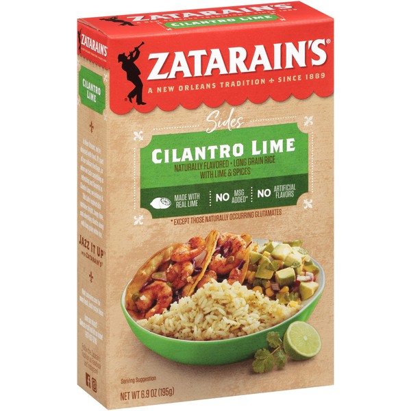 Zatarain's Cilantro Lime Rice, 6.9 oz (Pack of 12)