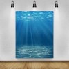 Laeacco 4x5ft Vinyl Photography Background Deep Underwater Crystal Blue Under