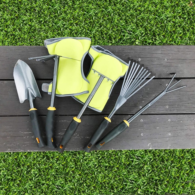 Centurion 485 5-pc Garden Hand Tool Set, Trowel, Cultivator, 5-Tine