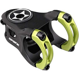 Spank Split 35 Enduro Trail Shotpeen Anodized Bicycle Stem, Universal Fit, Cycling Stem, Mountain Bike Stem, Bar Clamp, Shotpeen Anodized Stem, CNC-optimised (40mm,Green)