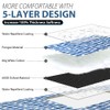 ZAZE Picnic Blankets Machine Washable, 80''x80'' Extra Large Waterproof Sandproof
