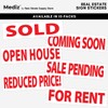 Real Estate Listing Vinyl Sign Stickers - Removable & Reusable