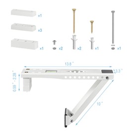 HOXHA Window Air Conditioner Bracket, Universal Window Air Conditioner Support Bracket, Window AC Mount, Air Conditioner Holder for Hung Window, Support Up to 85 lbs